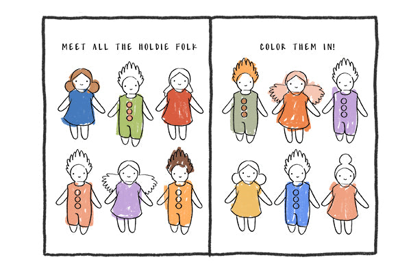 Holdie Folk Activity Book for Your Littles