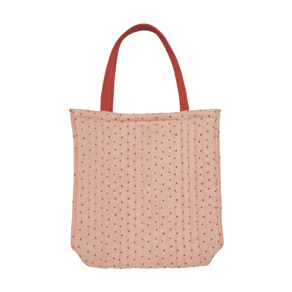 Quilted Tote Bag - Strawberry
