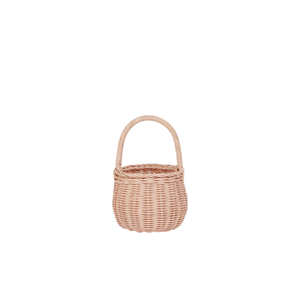 Rattan Berry Basket - Rose