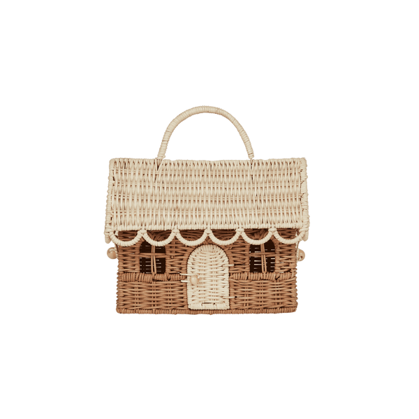 Rattan Gingerbread Casa Clutch