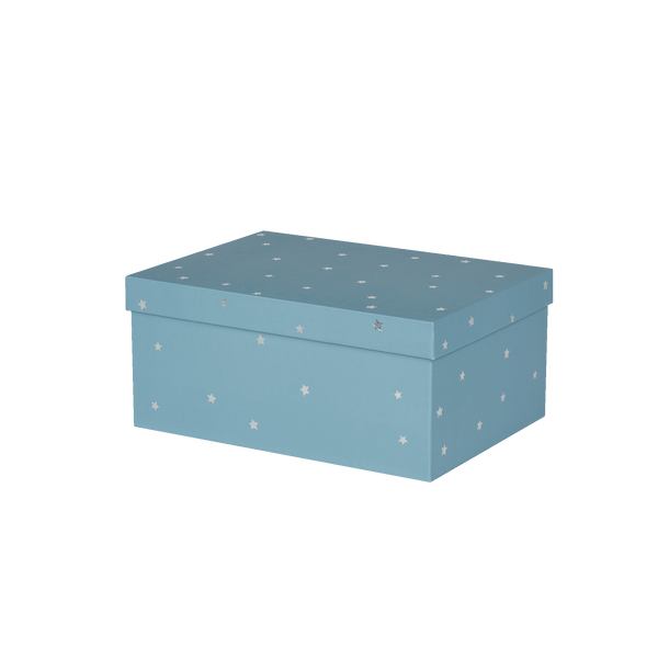 This gift set comes with a blue posable plush doll and matching swaddle cloth. the Lullaby Leo includes a pompom on their bonnet that plays a sleepy tune when pulled. Beautifully packaged in a keepsake box, this is the perfect gift for a newborn.