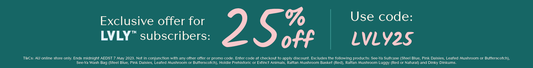 - LVLY x Olli Ella - signup code
