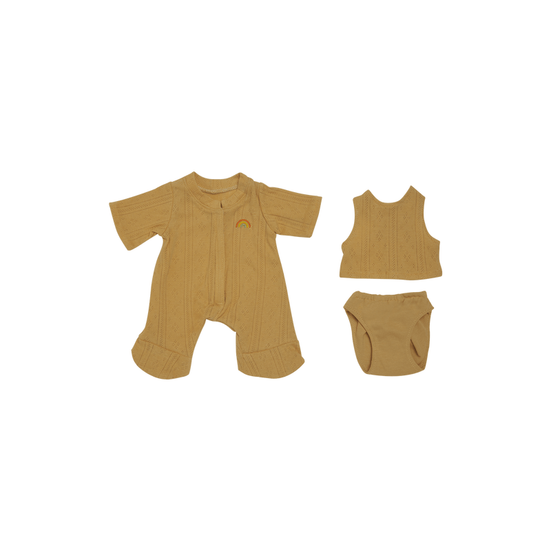 Dinkum Dolls Pointelle PJ Set - Honey