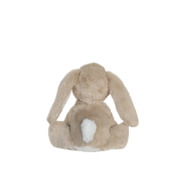 Plush toy rabbit on a white background