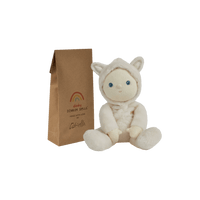An adorable fox plush doll from the Dinky Dinkums Forest Friends collection, perfect for snuggling and imaginative play. Collectable, soft and cuddly woodland toy, ideal bedtime companion for toddlers.