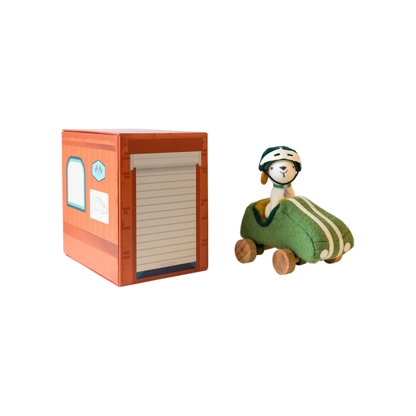 Olli Ella Racer Boy Dog-go with packaging