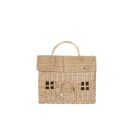 Rattan Casa Clutch - Straw