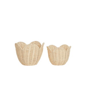 Rattan Lily Basket Set