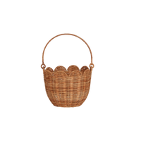Rattan Tulip Carry Basket - Natural