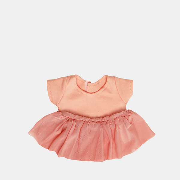 Ballet doll outfit for Olli Ella Dinkum Dolls. Soft, blush coloured unitard and tutu for dolls. 