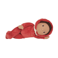 Meet Marley Mushroom, a delightful Dinky Dinkum plush doll from the Happy Harvest collection, featuring a posable body with gentle weighting and a soft velvet onesie. Collect all the friends and let your childs imagination run wild with imaginative play.