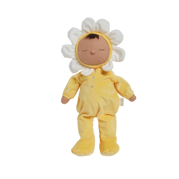 Adorable Dozy Dinkums plush flower doll in Pip Buttercup. Soft and cuddly, perfect for play and snuggling. Made from high-quality, safe materials.