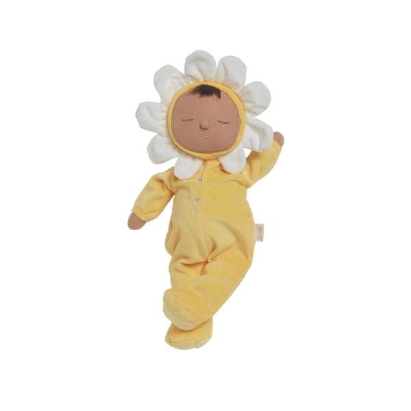 Adorable Dozy Dinkums plush flower doll in Pip Buttercup. Soft and cuddly, perfect for play and snuggling. Made from high-quality, safe materials.