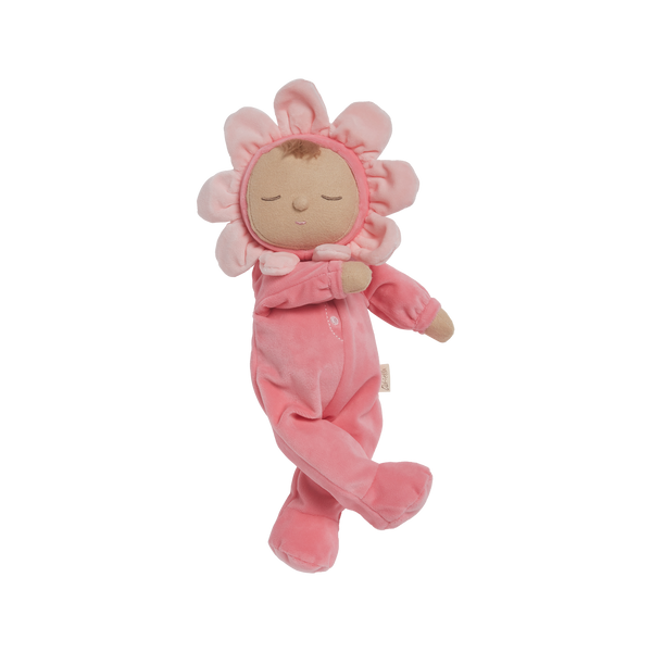Adorable Dozy Dinkums plush flower doll in Twinkle Fuchsia. Soft and cuddly, perfect for play and snuggling. Made from high-quality, safe materials.