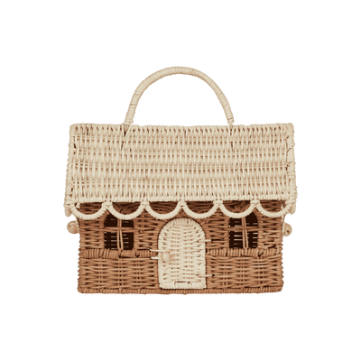 Rattan Gingerbread Casa Clutch