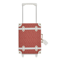 Olli Ella See-Ya Suitcase Christmas theme Sweetheart Red print