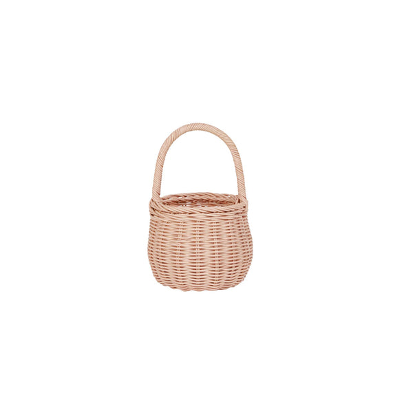 Rattan Berry Basket - Rose