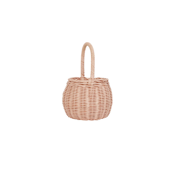 Rattan Berry Basket - Rose