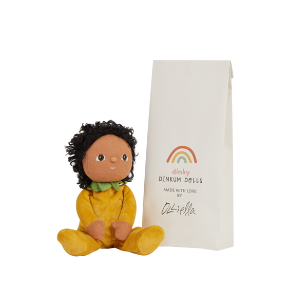 A limited-edition palm-sized plush toy, perfectly weighted in all the right places, and outfitted in a snuggly plush velvety pineapple suit.