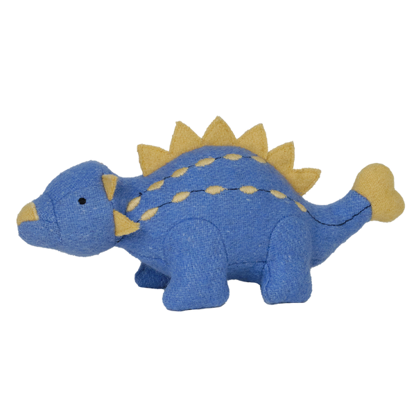 Set of plush felted dinosaur toys for kids. Set of prehistoric small dinosaur toys featuring Pterodactyl, T-Rex and Ankylosaurus.