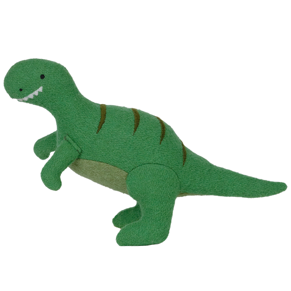 Palm-sized felted dinosaur toys. These 3 prehistoric dinosaur toys make wonderful prompts for hours of imaginative play. Pterodactyl, T-Rex and Ankylosaurus toys,