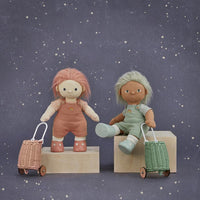 Rattan Doll Luggy - Rose